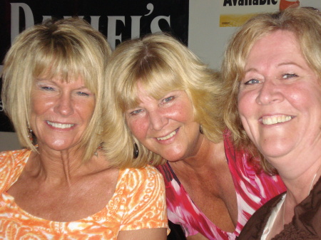 Pam, Laurie, me after a few beers