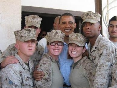 Marines & President Obama
