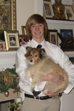 My son, Blake, and our dog, Christina