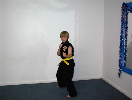 My Son Dylan 11 yrs (ryu kyu kenpo)