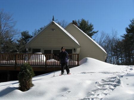 snow shoe--playing in the snow