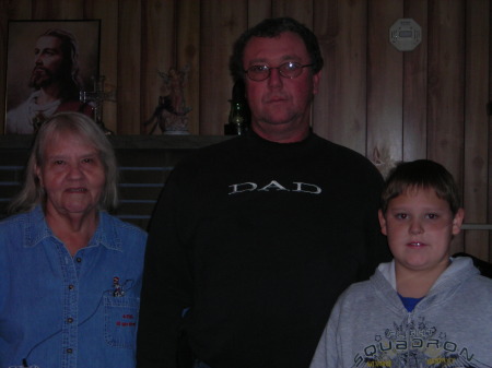 Brenda, her son Gary, his son Ethan Cox