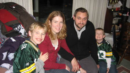 Son Matt with wife Megann and children