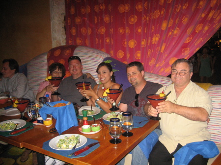 Mom, Rick, me, Steve and Dad in Vegas at Samba