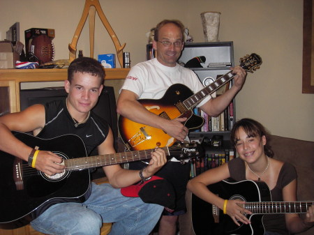 me and the kids playing guitar