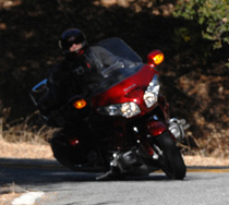 Ever seen a Goldwing take a fast turn ?