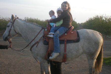 Riding Papa's horse