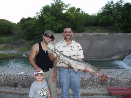 Freshwater gar w/2 of my boys........