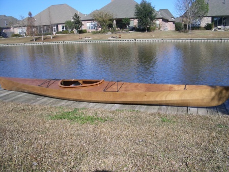 Mahogony Sea Kayak that I made for Angele