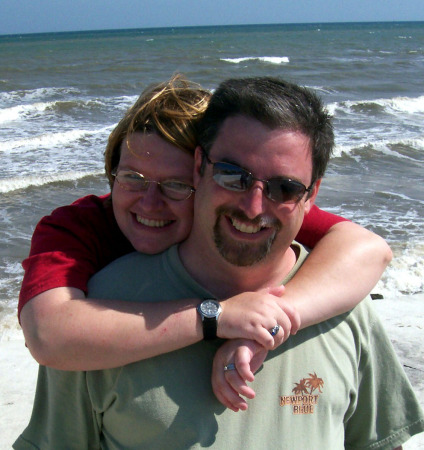 My wife and I in Galveston