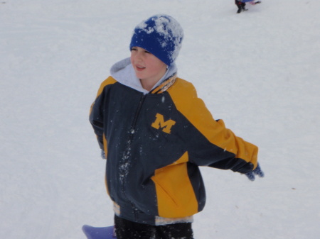 Sledding January 2009