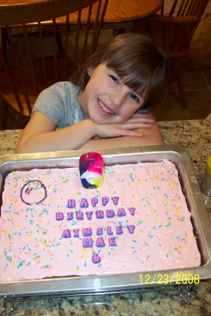 Ainsley turned 6