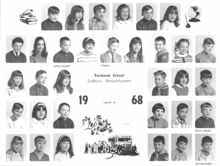 Fairbank Elementary 1968 Fourth Grade