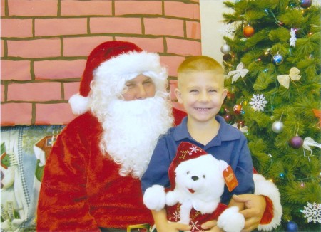 Justin and Santa