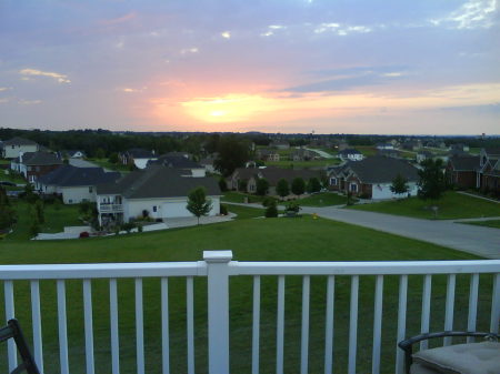 SUNSET FROM MY DECK