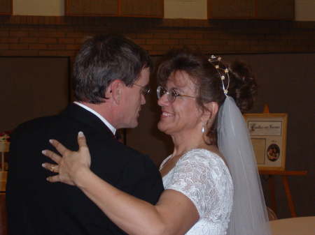 Brenda and I Dancing at Our Wedding