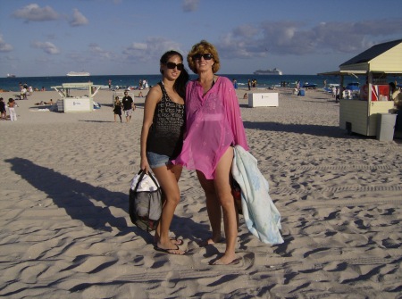 My daughter and I on southbeach