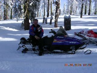 snowmobiling with brother frank