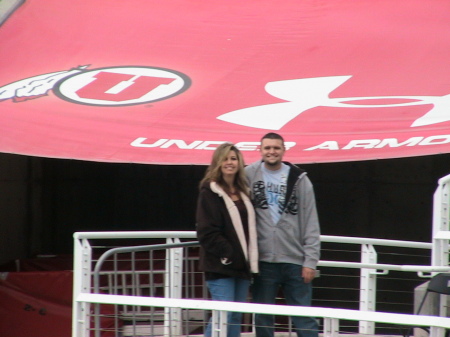 Cody & me at the Ute Stadium