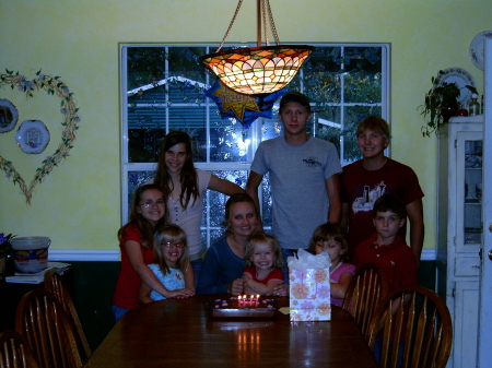 My wife Cathy's birthday and some of our kids