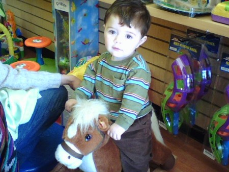 Isaac on the Horse - Nov. 2008