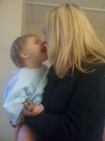 Andrew and Amy Pre-Surgery for Ear Tubes