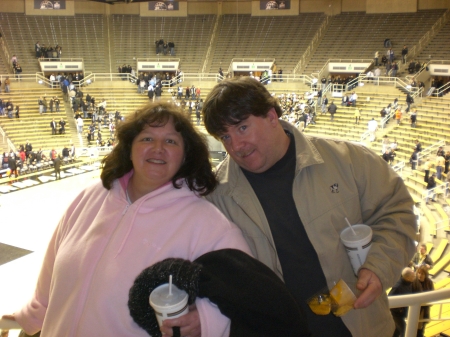 Me and My wife at Purdue Basketball Game