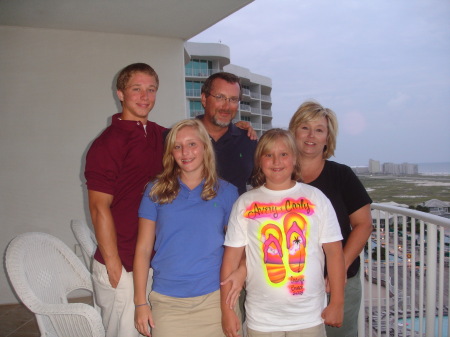 Family at the beach