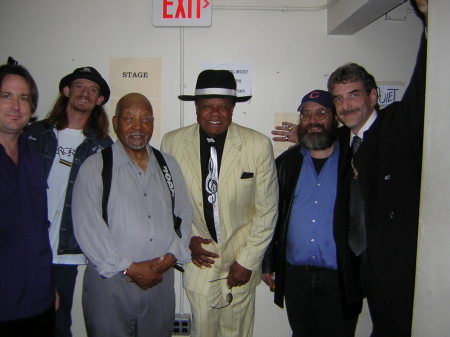 Matt with Norman Sylvester& famous blues man