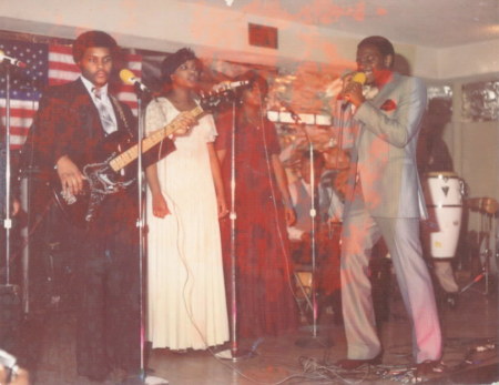 PERFORMING FOR A POLICE BALL 1975