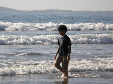 At the beach