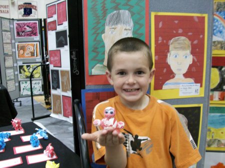 Bruce With His Exhibit