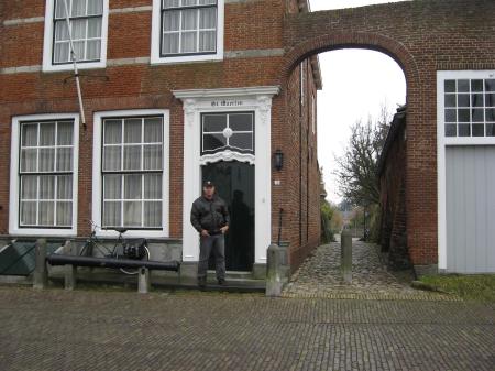 Ray under the old St. Maertin sign