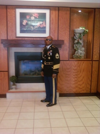 SFC Phinazee in Dress Blues..