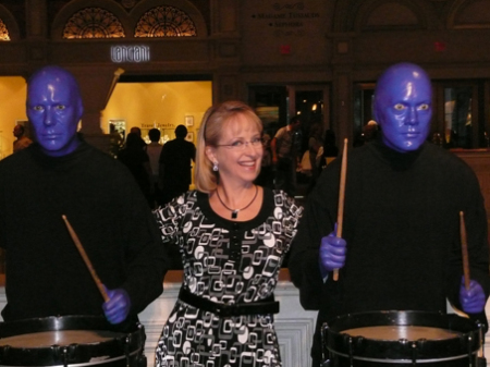 Amy with Blue Man Group '08 in Vegas