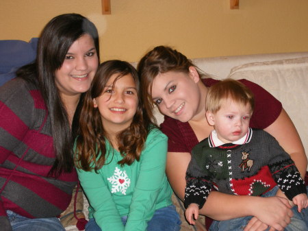 My three daughters and grandson