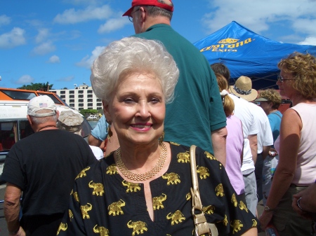 Mom at 82 on Barbados Cruise