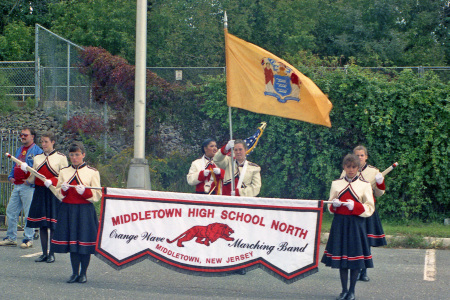 color guard midd north band 1991 train station