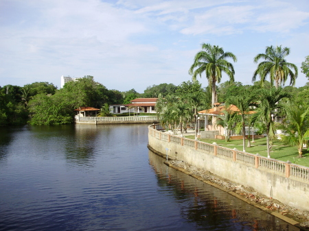 A canal in the Los Canales development