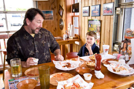 Austin and I at Hooters