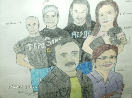 Anthonys art pic of the family