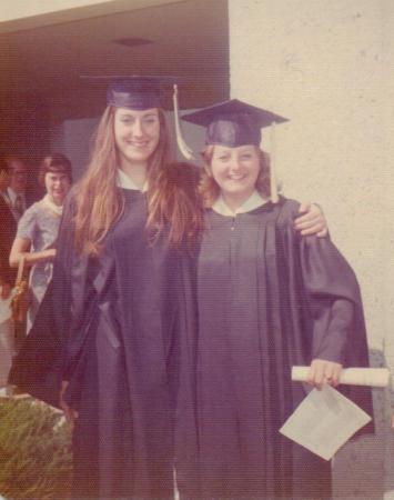 CHS Donna & Rebecca Graduation June '75