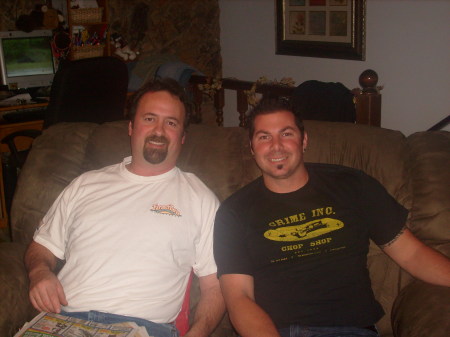 My husband Tony and his cousin Rob