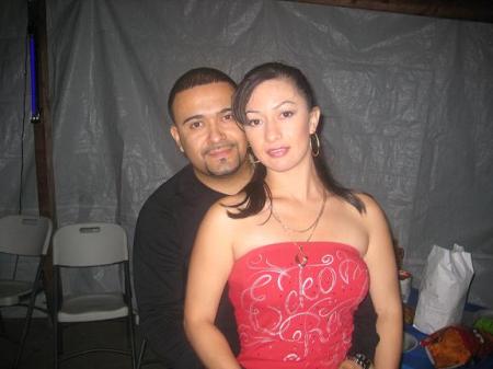 Me and the wifey at a party