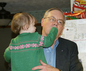 Ava and Great Grandpa