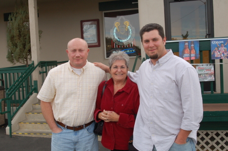 Marty and her 'liitle boys' in Prescott