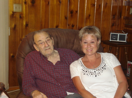 My Dad  and I on Father's Day 2008