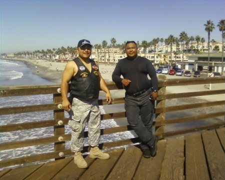 Rudy and I at the coast