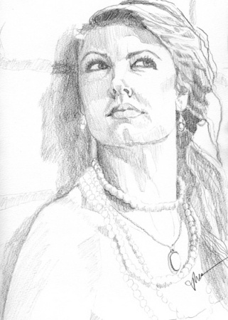 Ellen graphite portrait