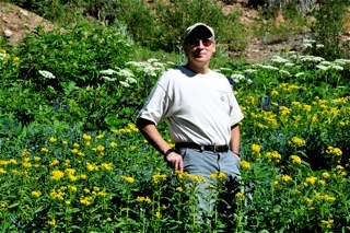 Ted at Yankee Boy Basin-Ouray CO July 2010